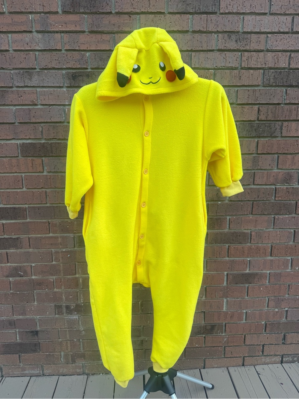 Beauty Shine Kids Yellow Character Plush Kigurumi OnePiece Costume Jumpsuit Sz 5
